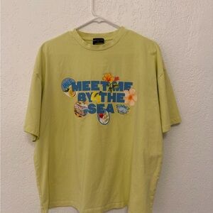White Fox Boutique Meet Me By The Sea T-Shirt - Yellow Green